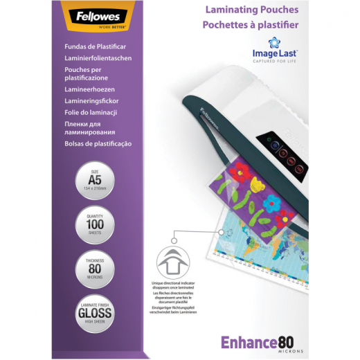 Fellowes Laminierfolien ImageLast 53060 DIN A5 tr 100 St./Pack., - FEL5306002