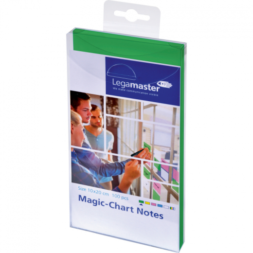 Legamaster Flipchartnotizen Magic 7-159404 10x20cm grün 100 St./Pack., - LEG159404