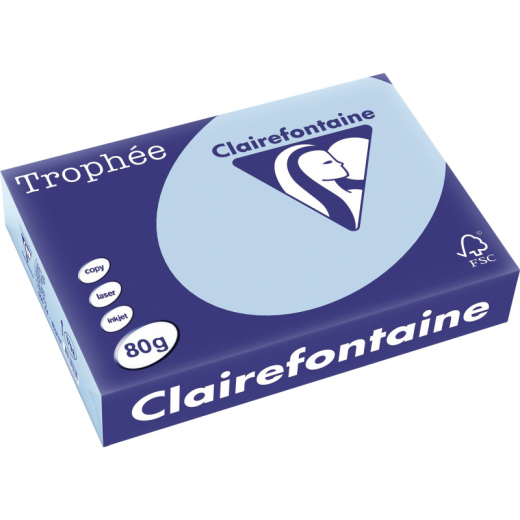 Clairefontaine Kopierpapier 1798C A4 80g eisblau 500Bl.,