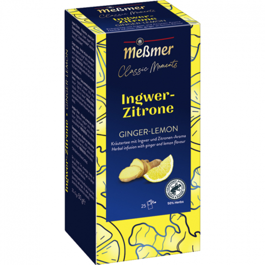 Meßmer Tee Ingwer-Zitrone 108376 25St., - 492166000