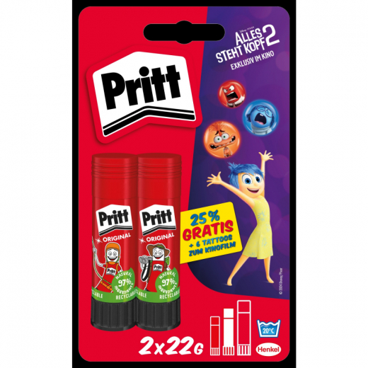 Pritt Klebestift PBS6B 2x22g,