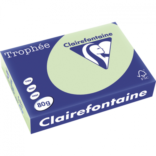 Clairefontaine Kopierpapier 1777C A4 80g grün 500Bl., - 856382