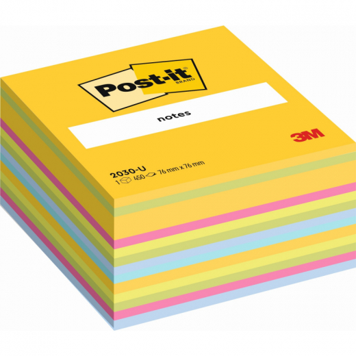 Post-it Haftnotiz Würfel  2030U 76x45x76mm sort, - 111560499