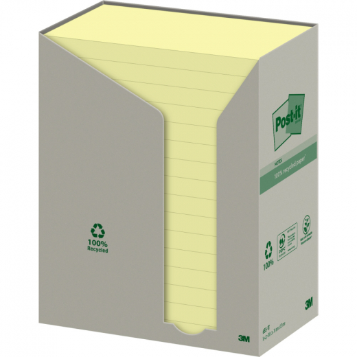 Post-it Haftnotiz Recycling  655-1T 127x76mm ge 16St, - 111669210