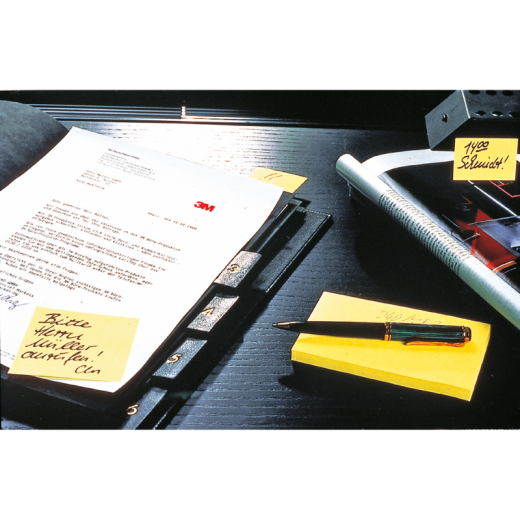Post-it Haftnotiz Notes 654 CY  76x76mm ge 12x100Bl,