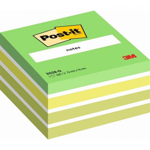 Post-it Haftnotiz Würfel  2028G 76x45x76mm pastelgrün,