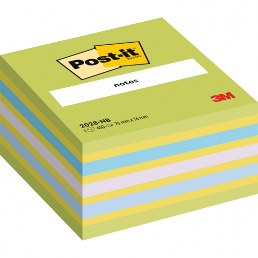 Post-it Haftnotiz Würfel  2028NB 76x45x76mm neongrün, - MMM2028NB