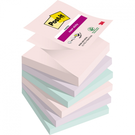 Post-it Haftnotiz Super Sticky Z-Notes R330-6SS-SOUL 76x76mm 6St,