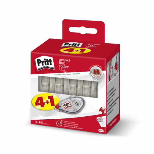 Pritt Korrekturroller compact flex PCK5K 4,2mmx10m 4+1St., - STA9HPCK5K