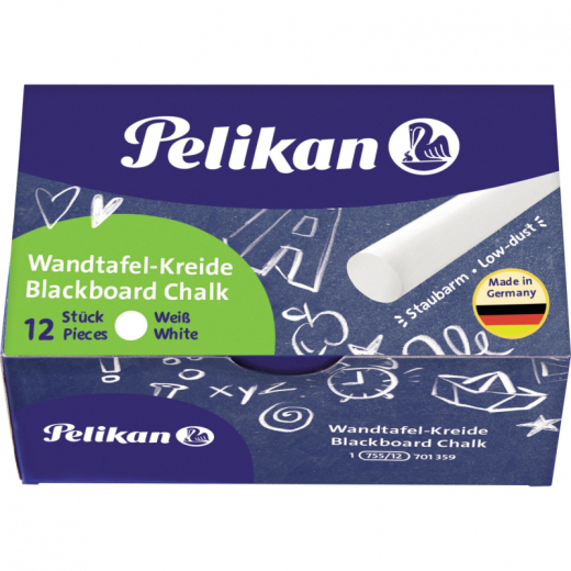 Pelikan Wandtafelkreide 701359 weiß 12 St./Pack., - 13212733