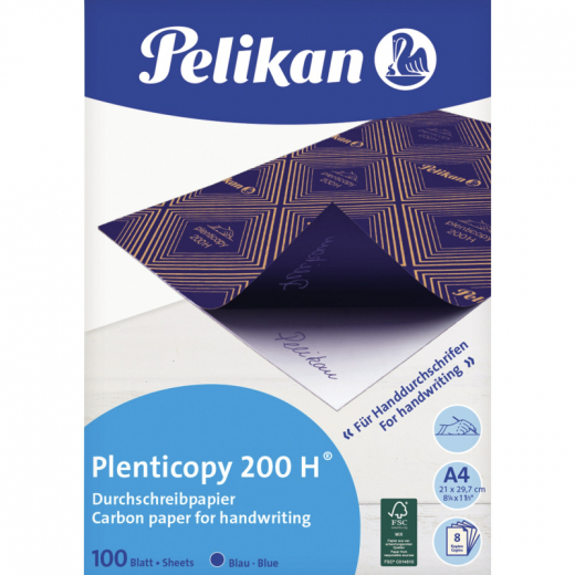 Pelikan Blaupapier Plenticopy 404426 DIN A4 gewachst 100 Bl./Pack,