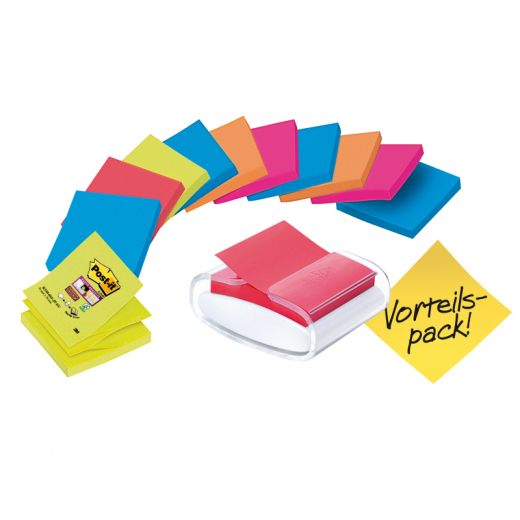 Post-it Haftnotizspender Super  Sticky weiss+Z-Notes sort,