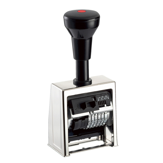 REINER Paginierstempel B6B5 200300-011 6Räder verchromt/sw, - 747723