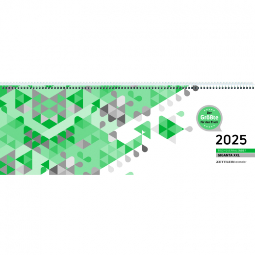 ZETTLER Tischquerkalender GIGANTA XXL 126-0013 1W/2S,