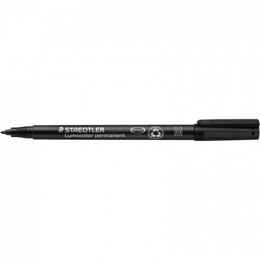 STAEDTLER Folienstift Lumocolor 317-9 1mm permanent schwarz - STA317SW