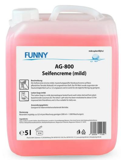Seifencreme mild, rosa, zum Nachfüllen 1000ml