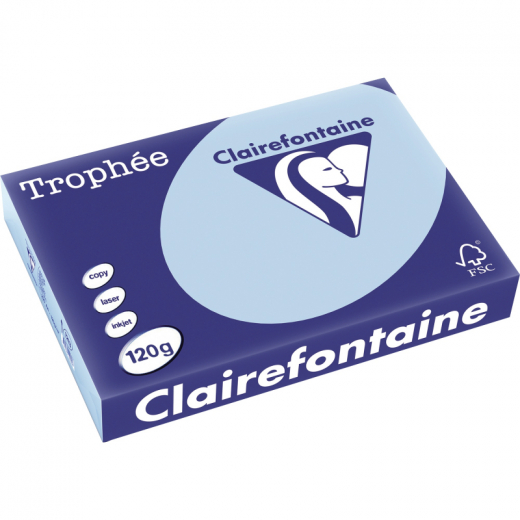 Clairefontaine Kopierpapier 1213C 025601210401 A4 120g eisbl 250Bl,