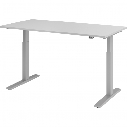 Hammerbacher Schreibt. VXMKA16/5/S el.160x80cm silber/grau, - 344899010