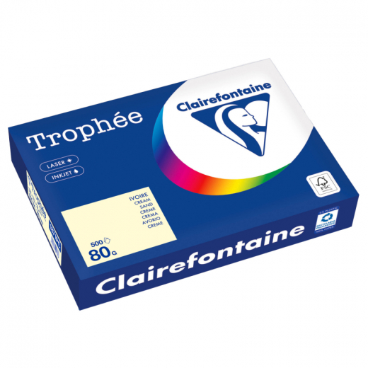 Clairefontaine Kopierpapier 1871PC A4 80g sand 500Bl, - CLA1871PC