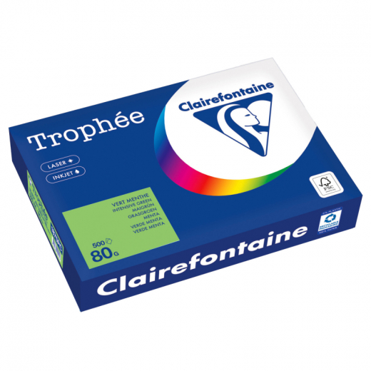 Clairefontaine Kopierpapier 1875PC A4 80g maigrün 500Bl, - CLA1875PC