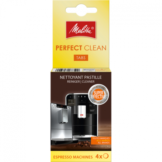 Melitta Reinigungstabletten 178599 für Kaffeeautomaten 4 St./Pack., - 168259