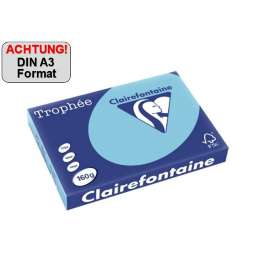 Clairefontaine Kopierpapier 1889C A3 80g blau 500Bl.,