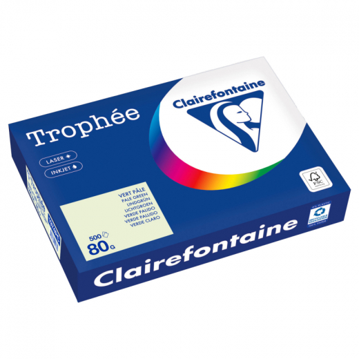 Clairefontaine Kopierpapier 1974PC A4 80g lindgrün 500Bl, - CLA1974PC