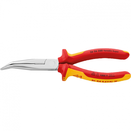 KNIPEX Storchschnabelzange 26 26 200 DIN ISO5745 VDE gewinkelt, - 247849