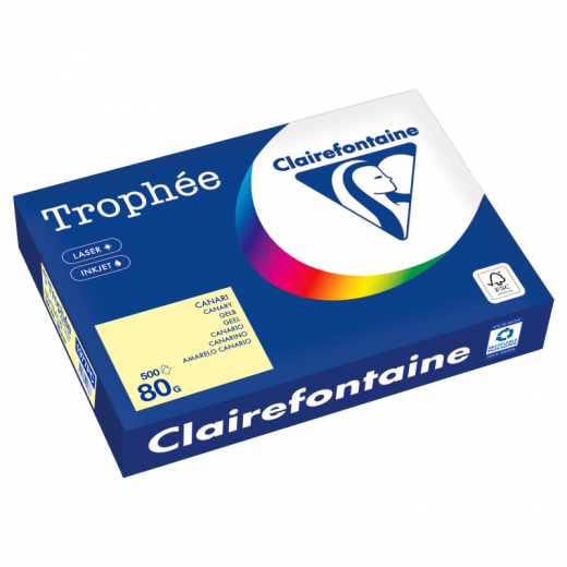 Clairefontaine Kopierpapier 1977PC A4 80g gelb 500Bl, - CLA1977PC