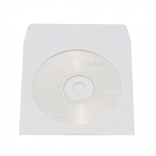 Soennecken CD/DVD Hülle 03750 mF Papier weiß 100 St./Pack., - 3750