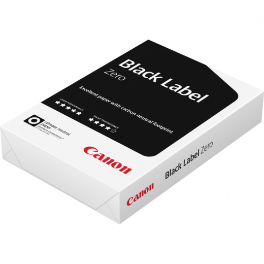 Canon Kopierpapier Black Label Zero 99840554 DIN A4 80g ws 500 Bl./Pack, - 101005701