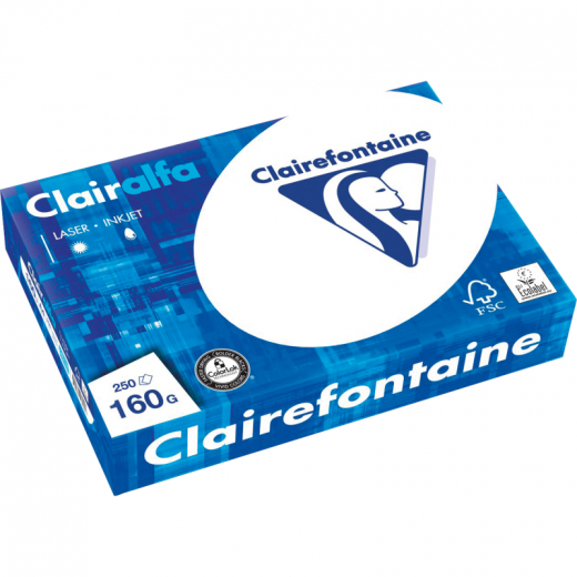 Clairefontaine Multifunktionspapier 2618C A4 160g ws 250 Bl./Pack.,