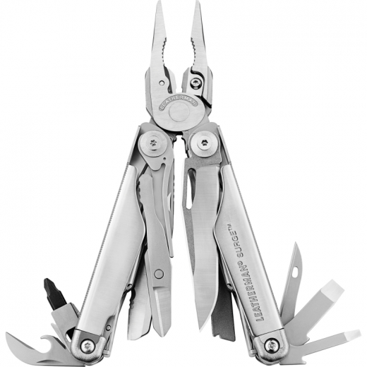 LEATHERMAN Multitool SURGE L830165 21 Funktionen Edelstahl, - 481033200