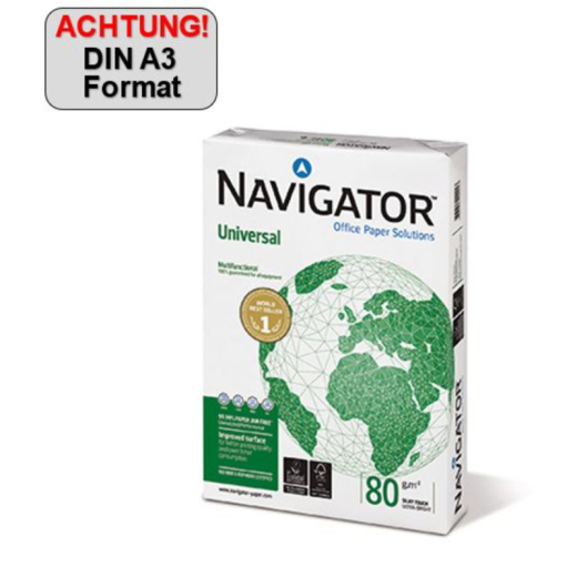 Navigator Kopierpapier Universal 8247B80B DIN A3 80g 500 Bl./Pack.,