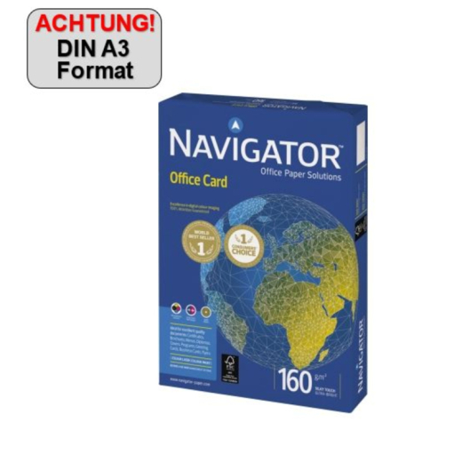Navigator Kopierpapier Office Card 8248B16B A3 160g 250 Bl./Pack., - IGP8248B16B