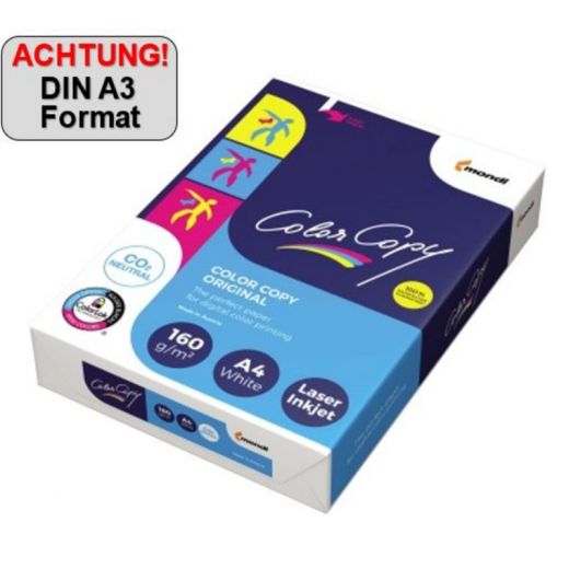 Color Copy Kopierpapier 2100005109 DIN A3 160g weiß 250 Bl./Pack., - IGP8687B16B