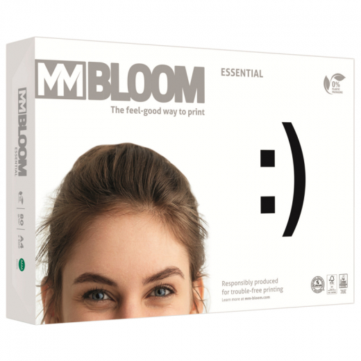 MM BLOOM Kopierpapier Essential 9957A80S A4 80g ws 500Bl, - IGP9957A80S