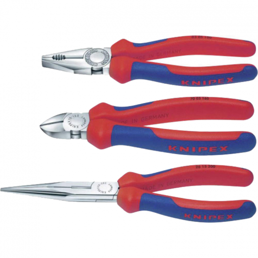 KNIPEX Werkstatt Zangen-Set 00 20 11 3teilig, - 482000300