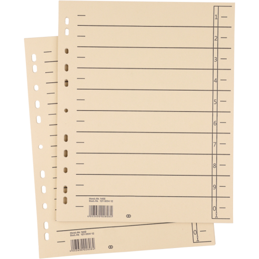 Soennecken Trennblatt oeco 1465 A4 180g Karton ch 100St., - 121060412