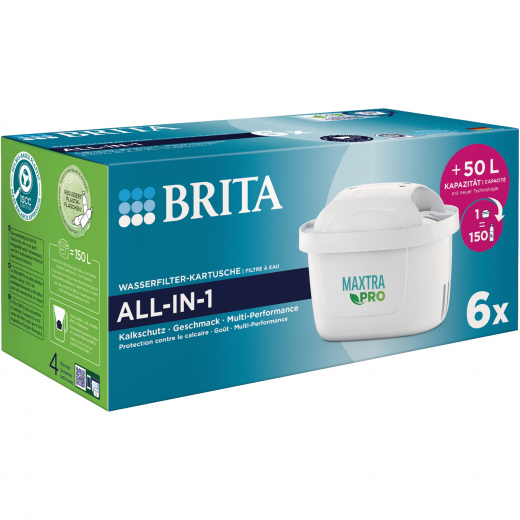 BRITA Filterkartusche MAXTRA PRO 122041 ALL-IN-1 6 St./Pack., - 439068400