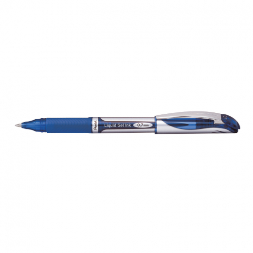 Pentel Gelroller EnerGel BL57-CO 0,35mm Kappenmodell Mine blau, - 074382