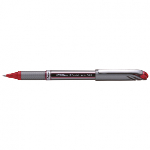 Pentel Gelroller EnerGel BL27-BX 0,35mm Kappenmodell rot, - 5232001