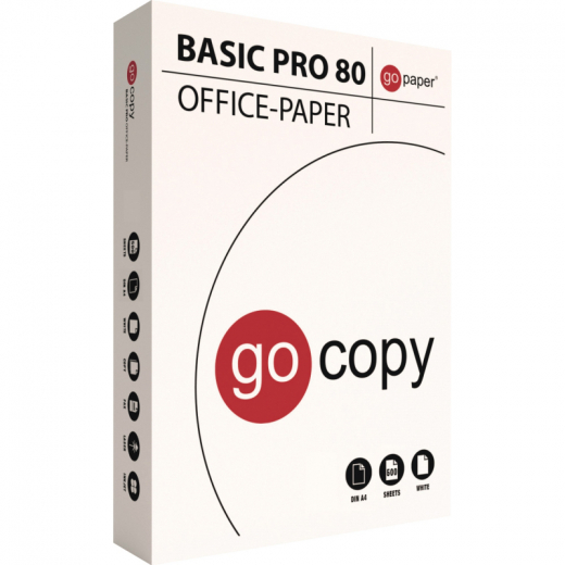 go copy Kopierpapier BASIC PRO 701-34509 A4 70g ws 500Bl., - JJU70192710