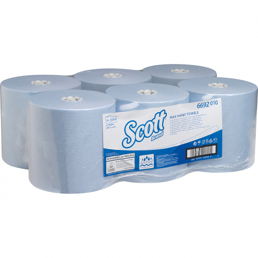 Scott Handtuchrolle Essential 6692 350m blau 6 St./Pack., - 446005250