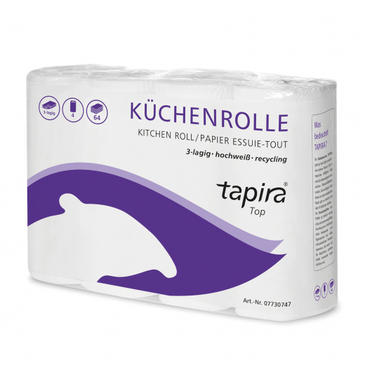 tapira Küchenrolle 177061 3lagig 64Blatt 4St, - 446026500