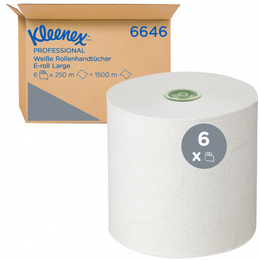 Kleenex Handtuchrolle 6646 250m ws 6St., - 446027800