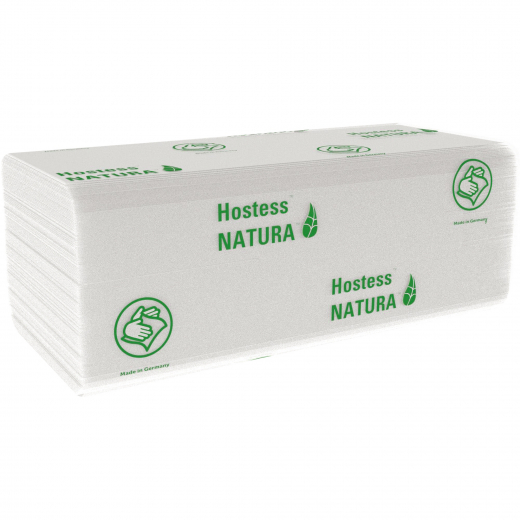 HOSTESS Papierhandtuch NATURA 6810 2lg. C-Falz weiß 20x140Stück, - 446208400