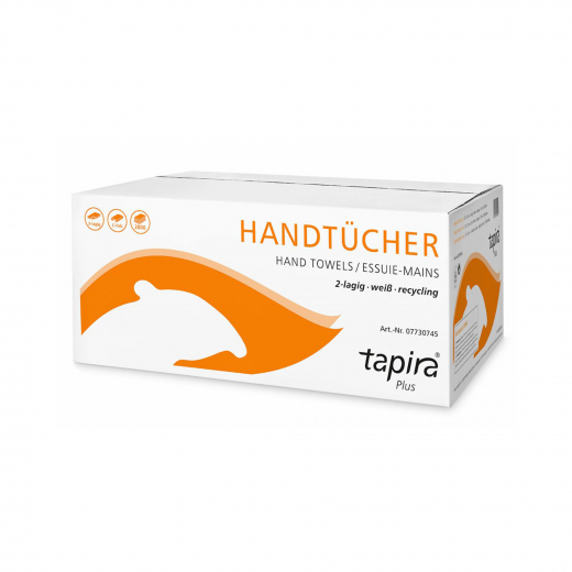 tapira Papierhandtuch Plus 07730743 2lg. V-Falz weiß 3.990St., - 446232601