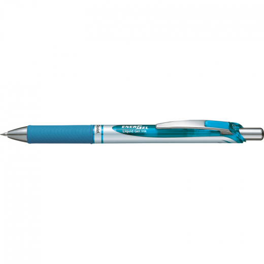 Pentel Gelroller EnerGel BL77-SX 0,35mm Druckmechanik hellblau,