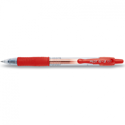 PILOT Gelroller BL-G2-7-R 2605002 0,4mm Druckmechanik rot, - PIL2605RT